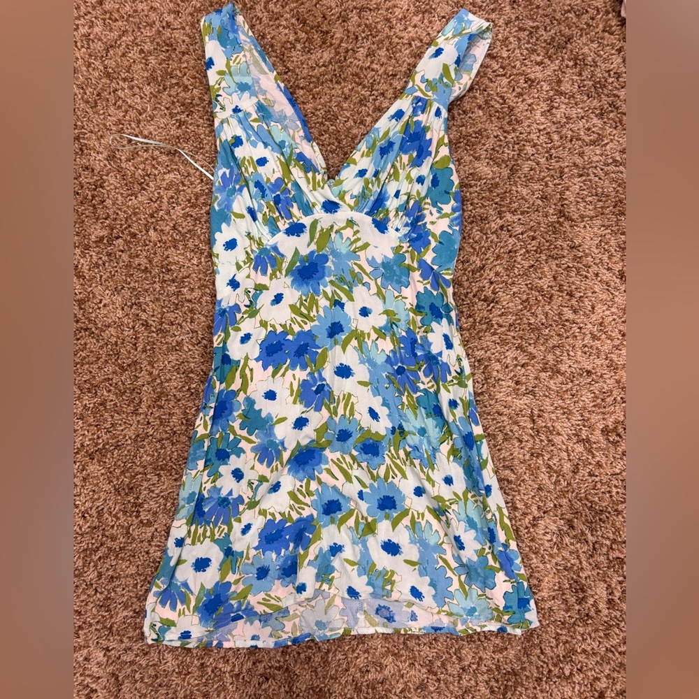 Sky to moon floral mini dress